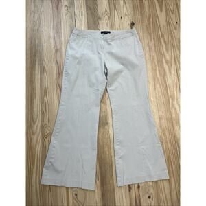 EXPRESS Stretch Low-Slung Flare Khaki Pants Size 13/14